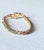 Vintage 14k Yellow Gold Natural Emerald & Diamond Tennis Bracelet For Sale In New York - Image 6 of 15