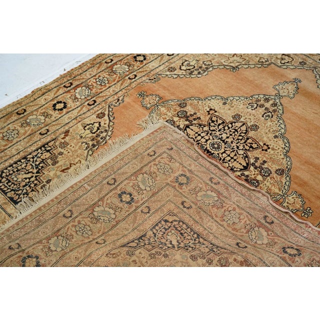 Textile Late 18th Century Antique Tabriz Rug 4'5'' x 6'0'' For Sale - Image 7 of 7