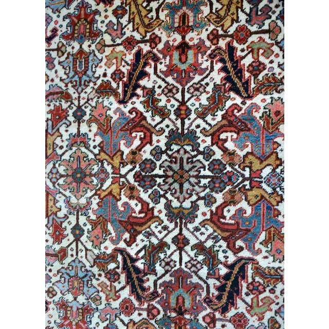 Traditional Early 20th Century Vintage Heriz Rug For Sale - Image 3 of 12