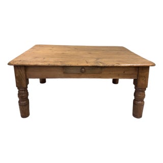 19thy Century English Pine Coffee Table For Sale