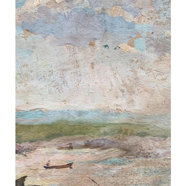 Vintage Impressionist River Oil Painting, Ukrainian Art, 1963 35-29 For Sale - Image 4 of 6