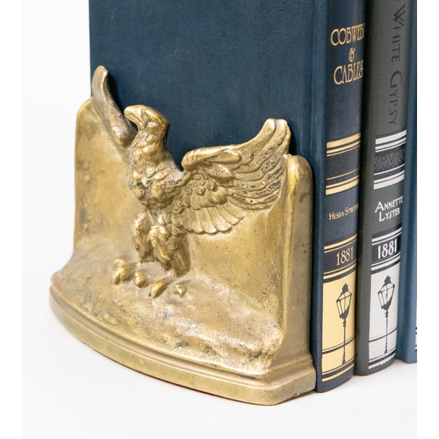 Antique American Federal Gilt Bronze Eagle Bookends Chairish