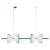 Contemporary Ermes Freedom Green Metal and Alabaster Pendant Light 2 by Alabastro Italiano For Sale - Image 3 of 3
