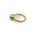 Metal 1990s 24k Gold Handmade Persian Turquoise Cabochon Ring, Size 7.5 For Sale - Image 7 of 10