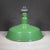 Ceramic Benjamin 16" Enameled Porcelain Green Industrial Pendant Lights c.1950-Set of Two For Sale - Image 7 of 11