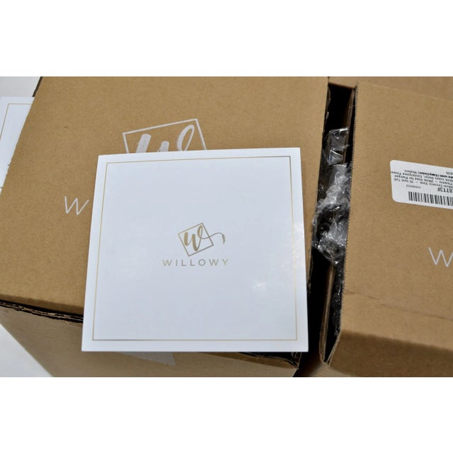 Willowy Pure White Ceramic Vases in Boxes- Set of 6 For Sale - Image 9 of 9