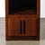 1940s Pair of Art Deco Nightstands in Book-Matched Walnut With Black Lacquer Accents For Sale - Image 5 of 11