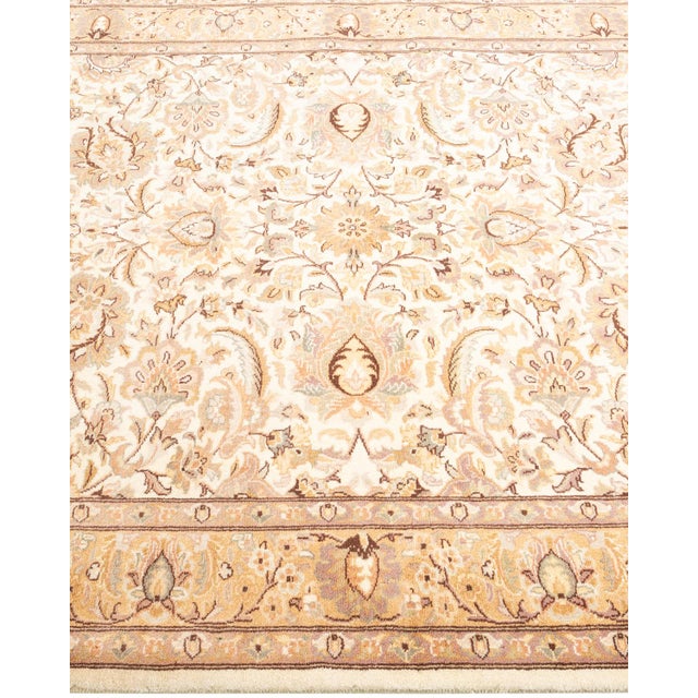 Solo Rugs Mogul, One-of-a-Kind Hand-Knotted Area Rug - Ivory, 4' 2" x 6' 1" For Sale - Image 4 of 8