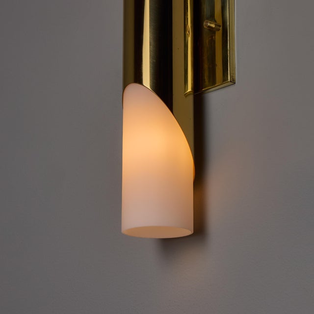 1960s Neuhaus Leuchten Glass and Brass Sconces by Rolf Krueger - a Pair For Sale - Image 12 of 18