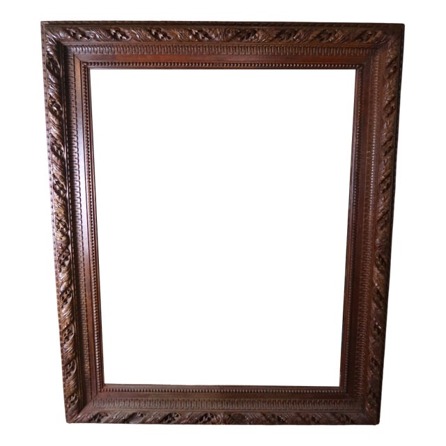 Large Walnut Frame from Haentges For Sale
