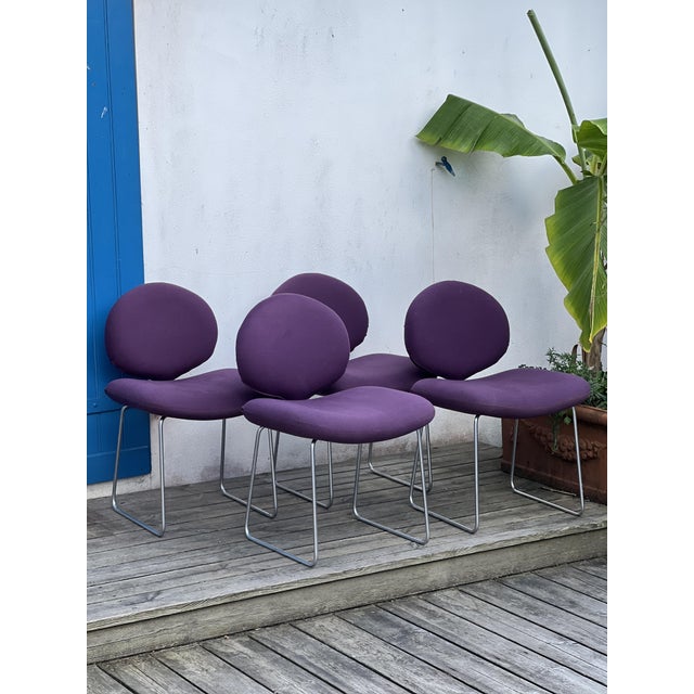 Djinn Chairs by Olivier Mourgue for Airborne, 1960s, Set of 4 For Sale - Image 9 of 18