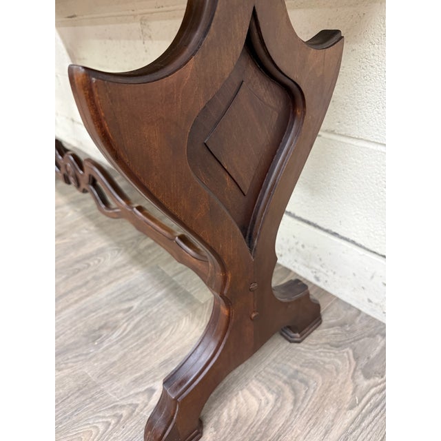 Vintage Tudor or Spanish Revival Style Sofa Table Console Table Hall Table For Sale - Image 9 of 14