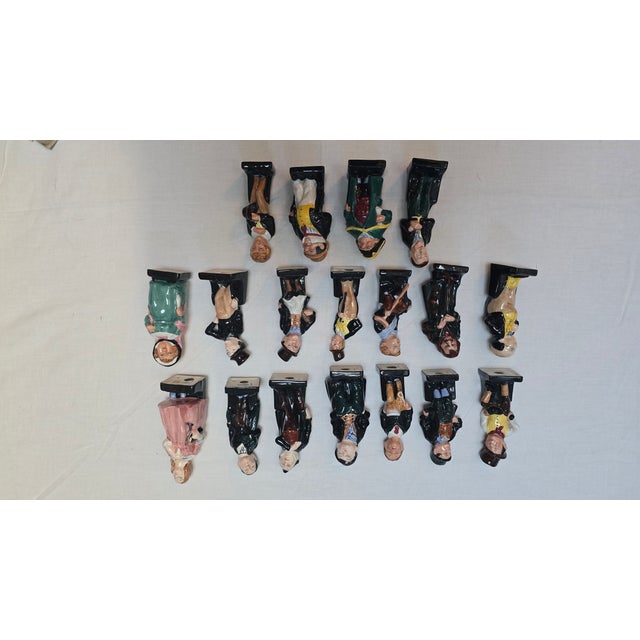 Royal Doulton Vintage Royal Doulton "Dickensian" Collection Set of 18 Characters For Sale - Image 4 of 4