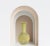 Ceramic Vintage Lemon Yellow Monochrome Fine Porcelain Chinese Vase With Hand Painted White Pate Scenic Relief For Sale - Image 7 of 10