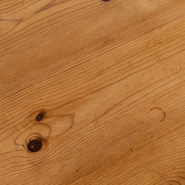 20th Century Large Pine Coffee Table With Two Drawers For Sale - Image 11 of 13