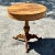 Traditional Vintage Regency Teak Drum Table For Sale - Image 3 of 3