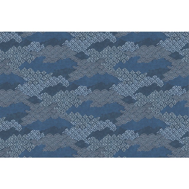 Shoal Bay Indigo Fabric Sample For Sale