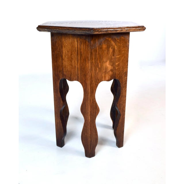 Stickley Brothers Antique Boho Arts & Crafts Side Tables /Stools/ Stands For Sale - Image 4 of 6