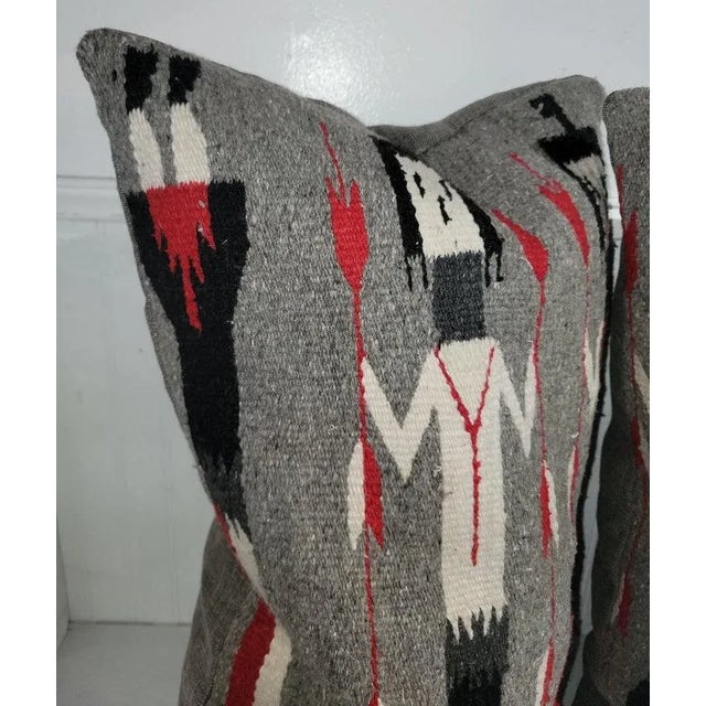 Hand Woven Weaving Pillows- a Pair For Sale - Image 4 of 7