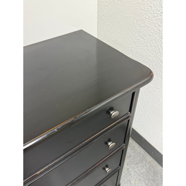 Eastern Furniture Co. Ebony Eight-Drawer High Dresser For Sale - Image 9 of 12