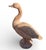 Traditional Vintage Terracotta-Style Standing Goose Garden Statue For Sale - Image 3 of 9