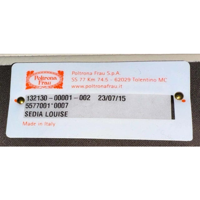 2010s Set of Six Italian 'Louise' Chairs by Poltrona Frau For Sale - Image 5 of 5