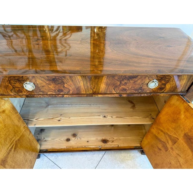 Antique Biedermeier Veneer Sideboard For Sale - Image 10 of 13