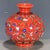 Chinese Vintage Chinese Coral Ground Famille Rose "Lotus Scroll" Miniature Vase, Qianlong Mark For Sale - Image 3 of 9