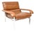 Vintage Leather and Chrome Lounge Chair from Pieff, 1970 For Sale