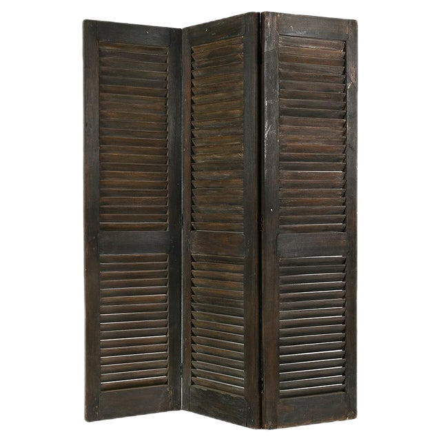 Vintage 3-Door Room Divider For Sale