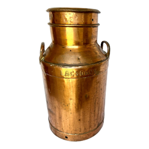 Vintage 1956 Rotselaar Belgium Copper Milk Can