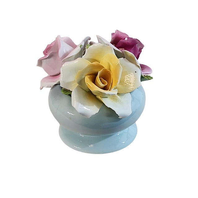 1950s Porcelain Flower Basket Trio - Thorley China and Napcoware For Sale - Image 11 of 12