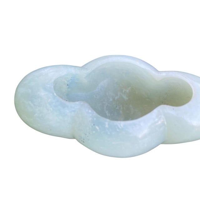 Gemstone Early 20th Century Pair of Chinese Hardstone Jade-Colored Brush Washers For Sale - Image 7 of 13