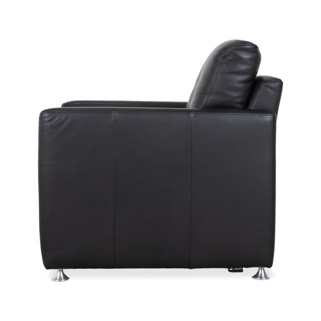 Black Leather Lounge Chair from Ewald Schillig For Sale - Image 12 of 14