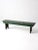 Wood Antique Primitive Green Farmhouse Bench For Sale - Image 7 of 13