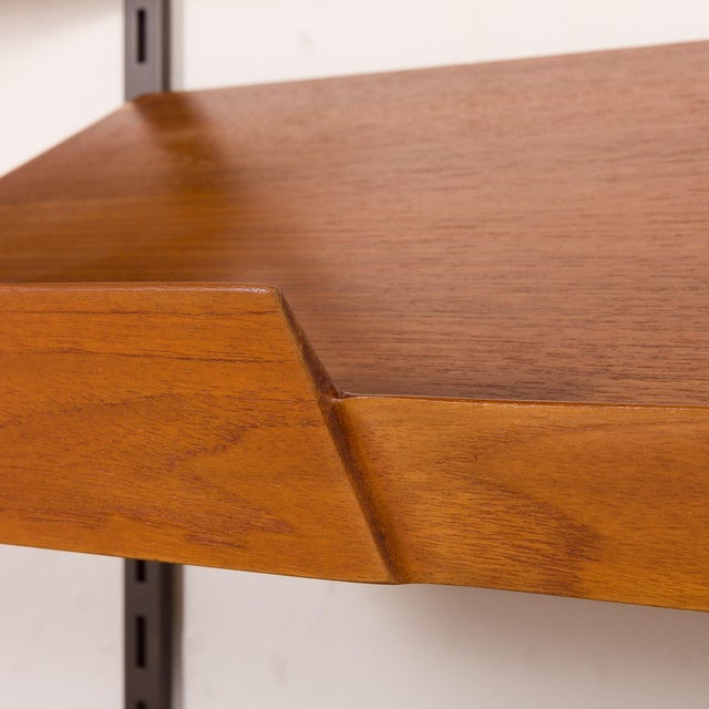 3-Bay Wall Unit with Desk by Kai Kristiansen for FM Mobler, Denmark, 1960s For Sale - Image 12 of 18