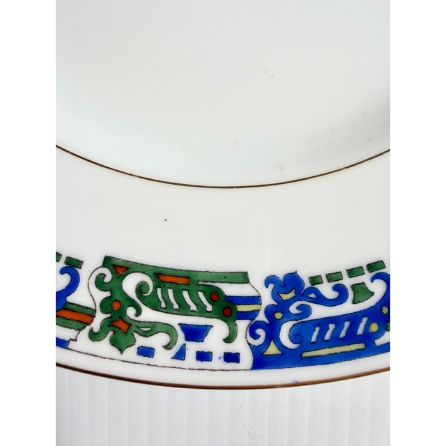Kornilov Brothers Russian Imperial Armorial Crest Antique Porcelain Plate For Sale In Cleveland - Image 6 of 10