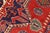 1980s Bohemian Kargahi 1980's Rust/Blue Wool Rug - 6'4'' X 8'10'' For Sale - Image 5 of 10