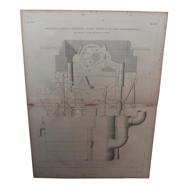 English Industrial Lithograph For Sale