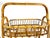 Mid-Century Modern Vintage Mid Century Bamboo Rattan Bar Cart Rack Stand With Handles For Sale - Image 3 of 15