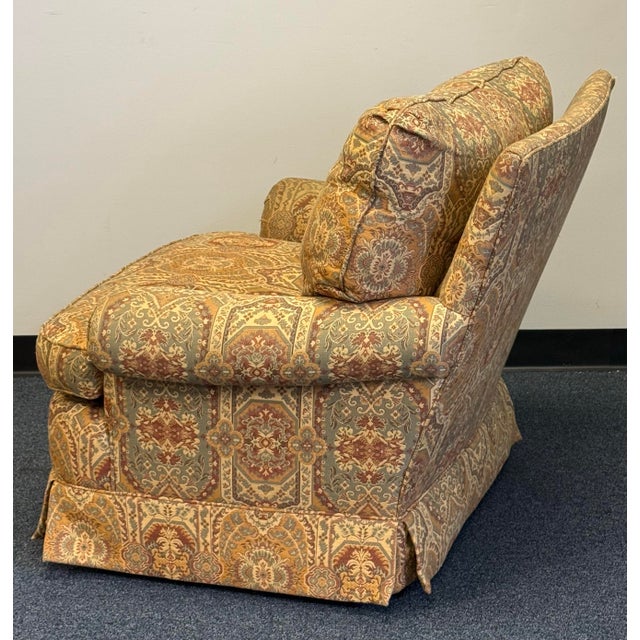 Vintage Jessica Charles Upholstered Swivel Chairs - A Pair For Sale - Image 4 of 12