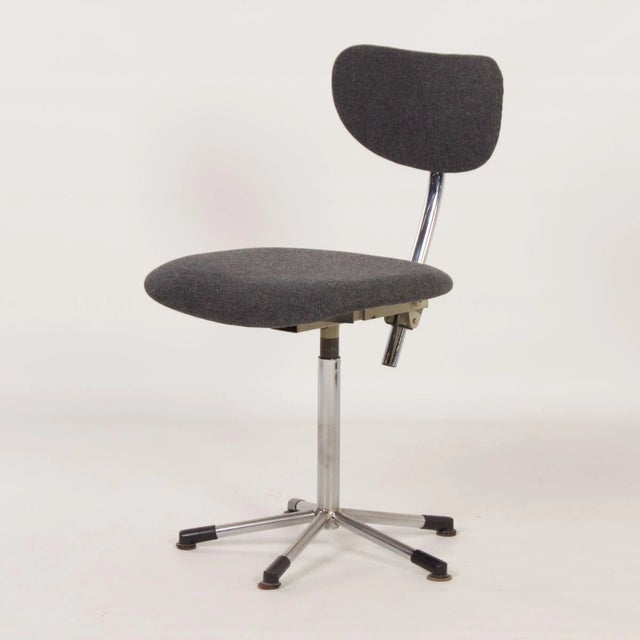 Vintage Grey Desk Chair, 1960s For Sale - Image 4 of 12