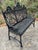 Metal Late 19th Century Gothic Iron Garden Bench, Restored For Sale - Image 7 of 11