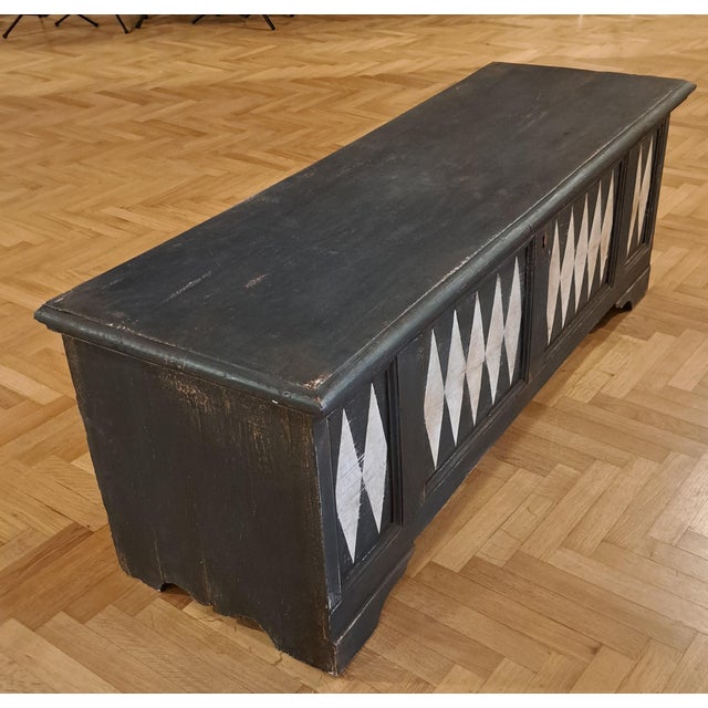 Poplar Lacquered Chest, 1890s For Sale - Image 6 of 7