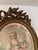 Antique Papier Peint Garden Scene in a Water-Gilded Wood Frame For Sale - Image 9 of 13