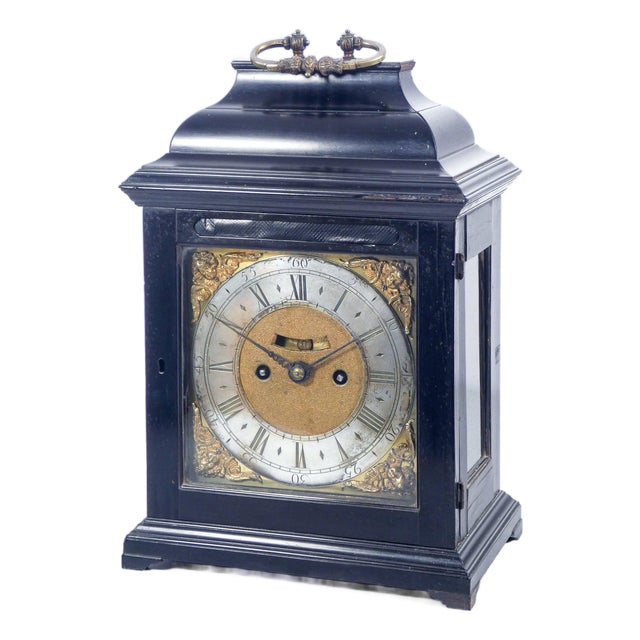 Antique Table Clock by Van Ceule Le Jeune, 1700 For Sale