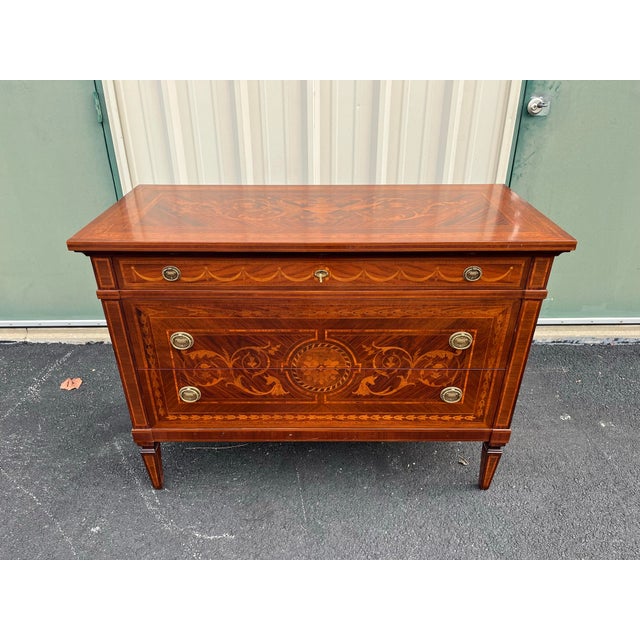 By David Michael, importer of fine hand crafted European Furniture. Made in Italy, this chest is in the style of 18th...