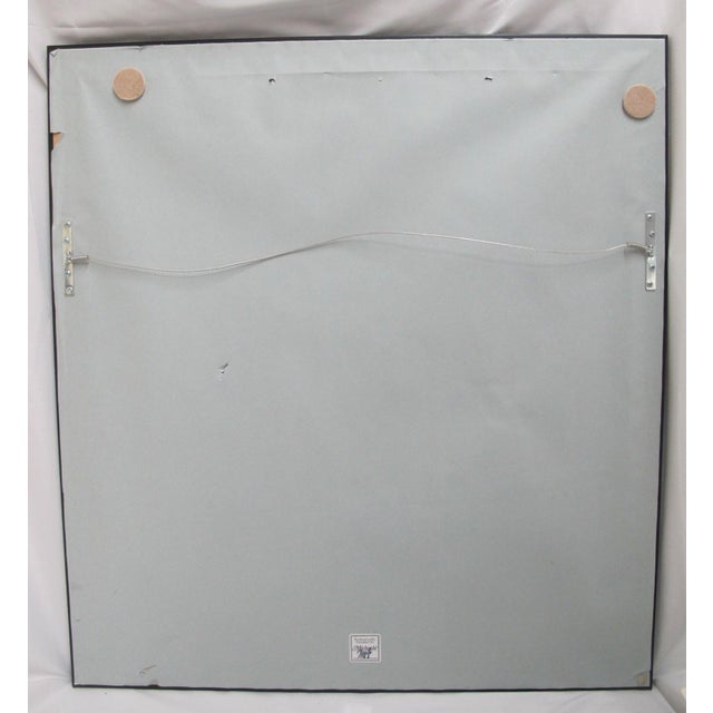 Blue Chinese Revolution Propaganda Chairman Mao Hai River Framed Vintage Poster For Sale - Image 8 of 8