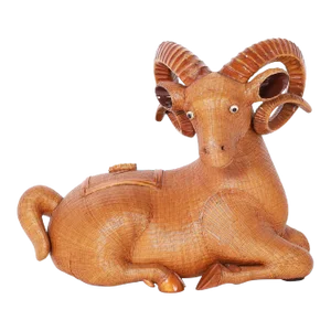 Chinese Wicker Ram Box