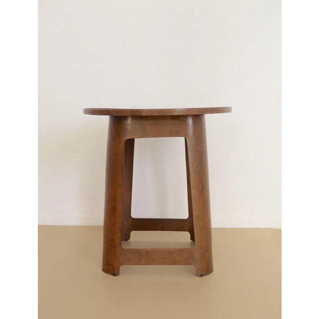 Retailed by Isokon Furniture Company, London, this table (sometimes regarded without the tray as a stool) was originally...